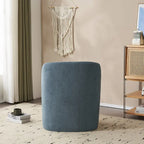 - Eliana Modern Teddy Fabric Accent Chair with Curved Backrest and Legs