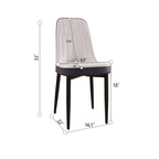 Set Of 4 Dining Chair with Metal Leg