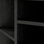 Corner TV Stand W/ Power Outlet Media Console for to 55 Inch Black - 47 inches in width