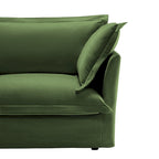 73.2 Chenille Modular 3-Seat Sofa with Removable Washable Covers And Multiple Pillows