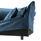 73.2 Chenille Modular 3-Seat Sofa with Removable Washable Covers And Multiple Pillows
