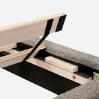 Queen Size Boucle Upholstered Platform Bed