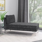 Beamon Contemporary Fabric Chaise Lounge by  - 69.00 L x 29.00 W x 30.00 H