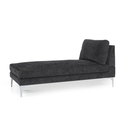 Beamon Contemporary Fabric Chaise Lounge by  - 69.00 L x 29.00 W x 30.00 H