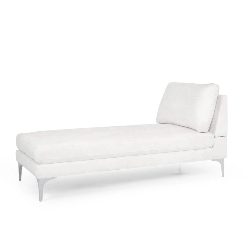 Beamon Contemporary Fabric Chaise Lounge by  - 69.00 L x 29.00 W x 30.00 H