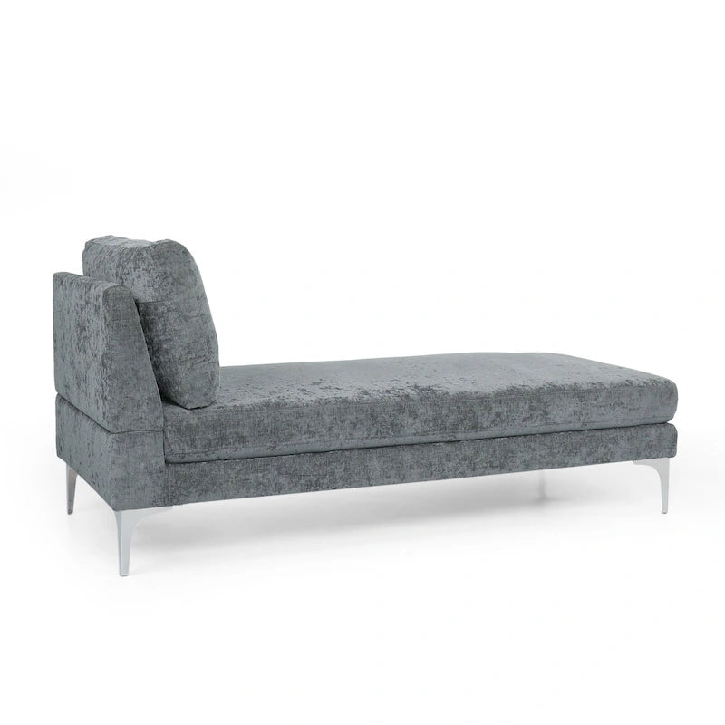 Beamon Contemporary Fabric Chaise Lounge by  - 69.00 L x 29.00 W x 30.00 H