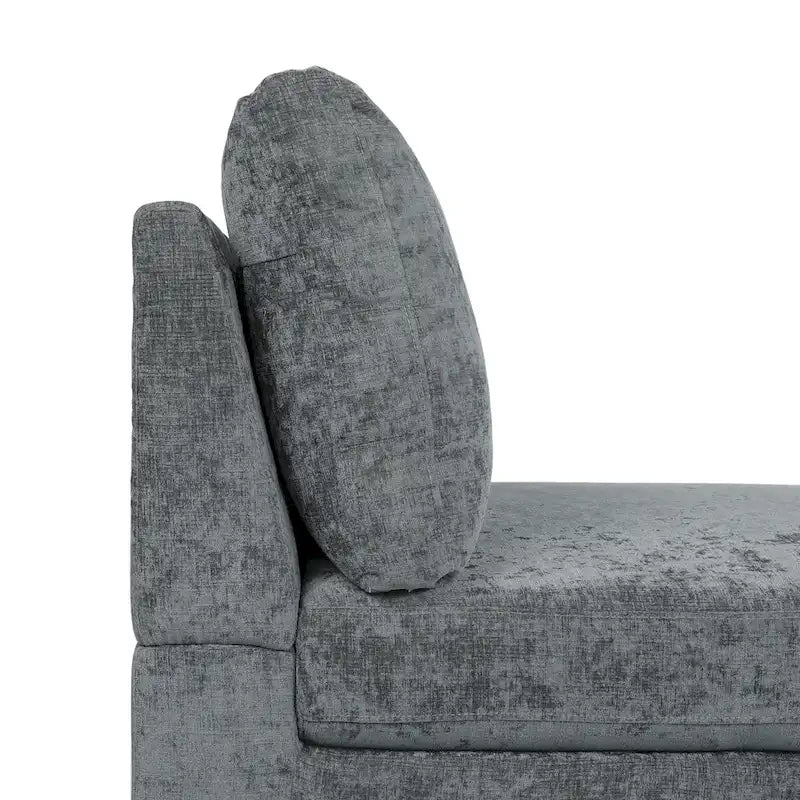 Beamon Contemporary Fabric Chaise Lounge by  - 69.00 L x 29.00 W x 30.00 H