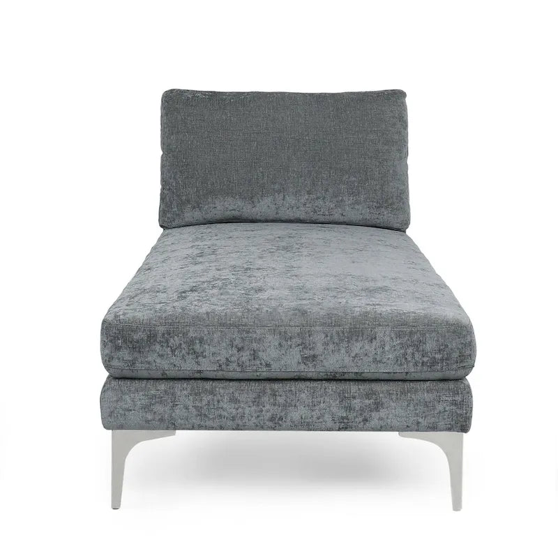 Beamon Contemporary Fabric Chaise Lounge by  - 69.00 L x 29.00 W x 30.00 H
