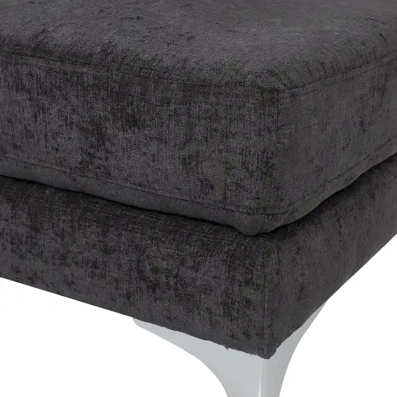 Beamon Contemporary Fabric Chaise Lounge by  - 69.00 L x 29.00 W x 30.00 H