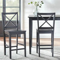 Virginia Cross Back 24-inch Stool (Set of 2)