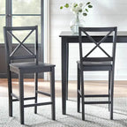 Virginia Cross Back 24-inch Stool (Set of 2)