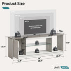 Modern TV Stand for up to 65 TVs Gaming Entertainment Center with Adjustable Shelves for PS5 - 58 inches