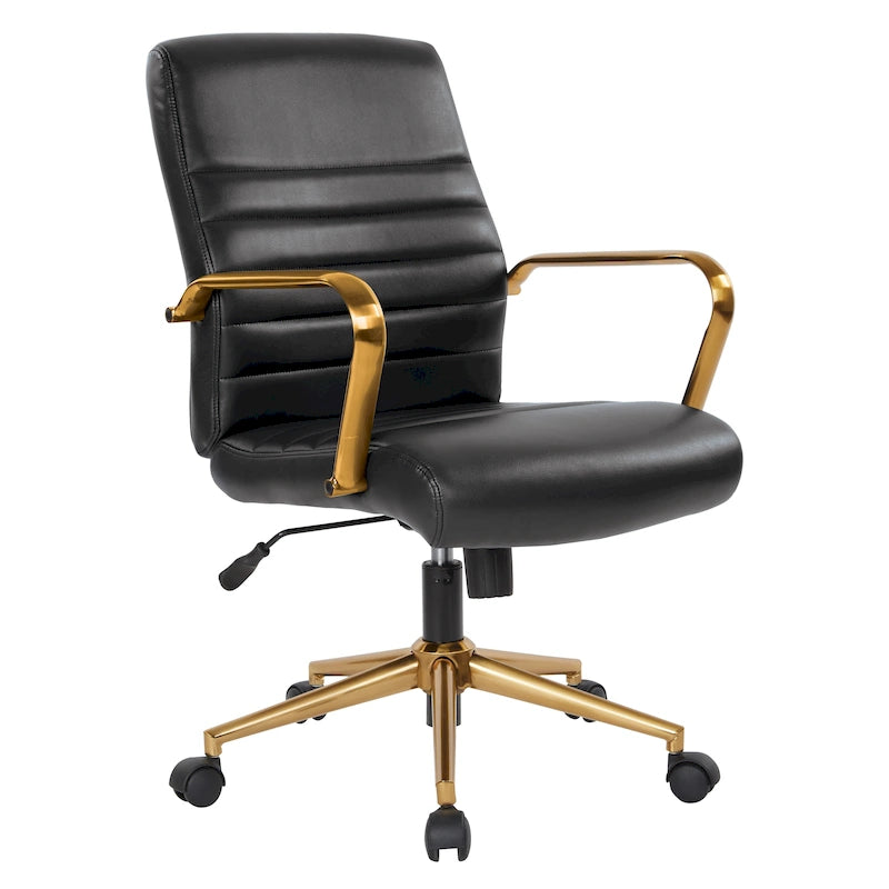Baldwin Mid-Back Faux Leather Chair