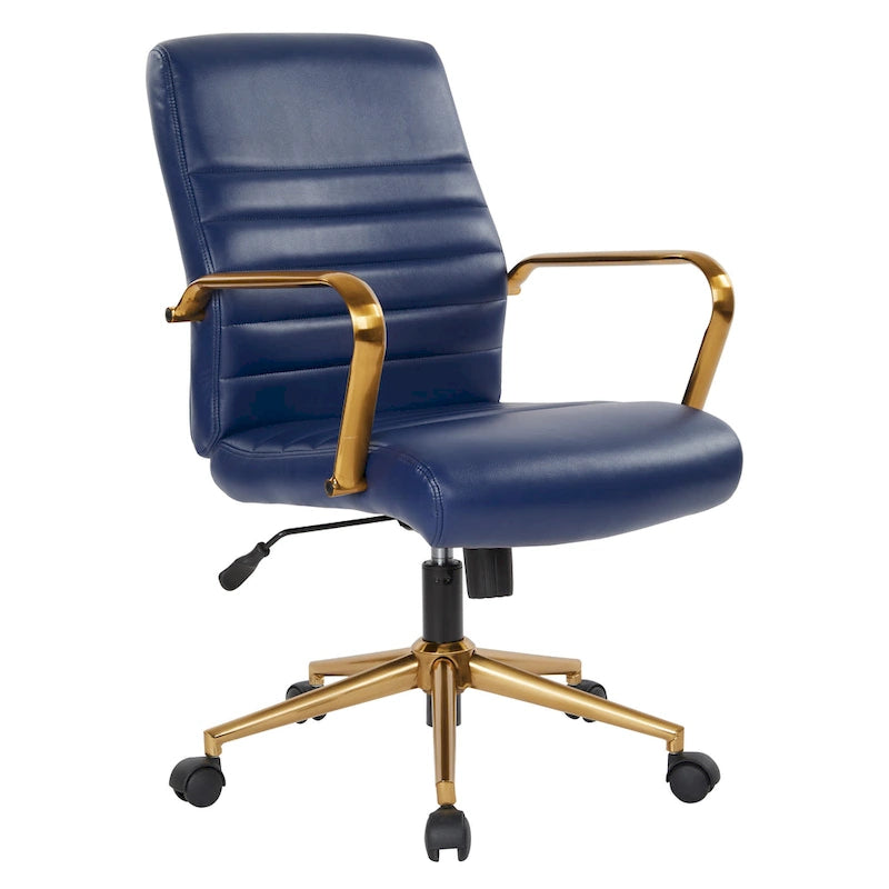 Baldwin Mid-Back Faux Leather Chair