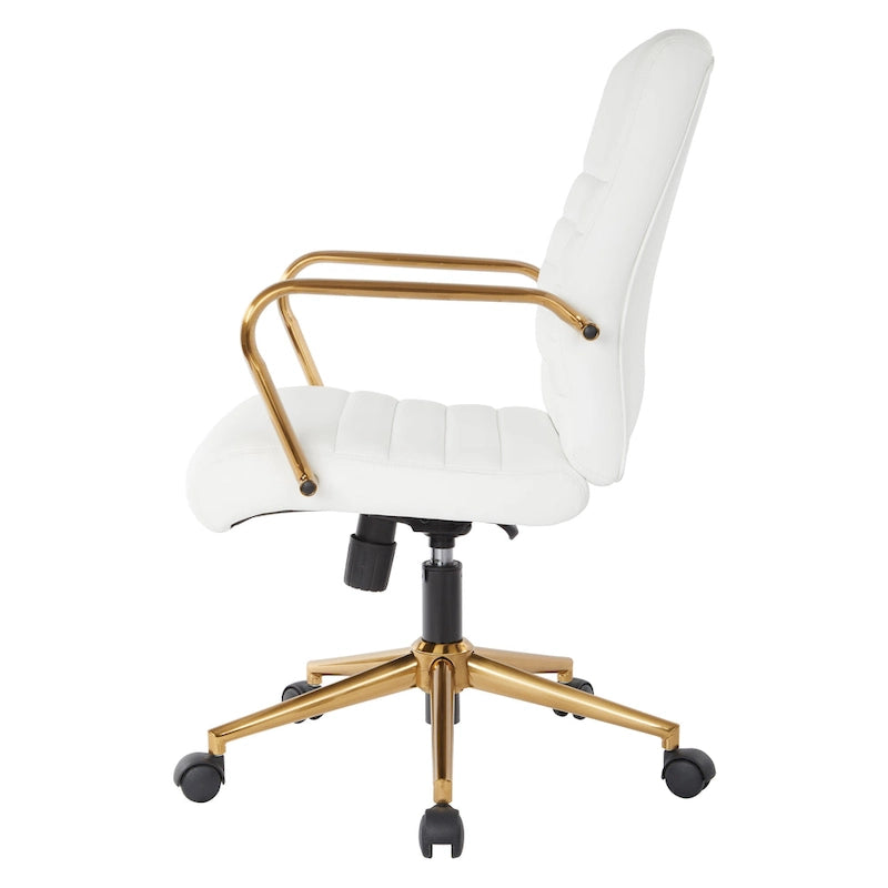Baldwin Mid-Back Faux Leather Chair