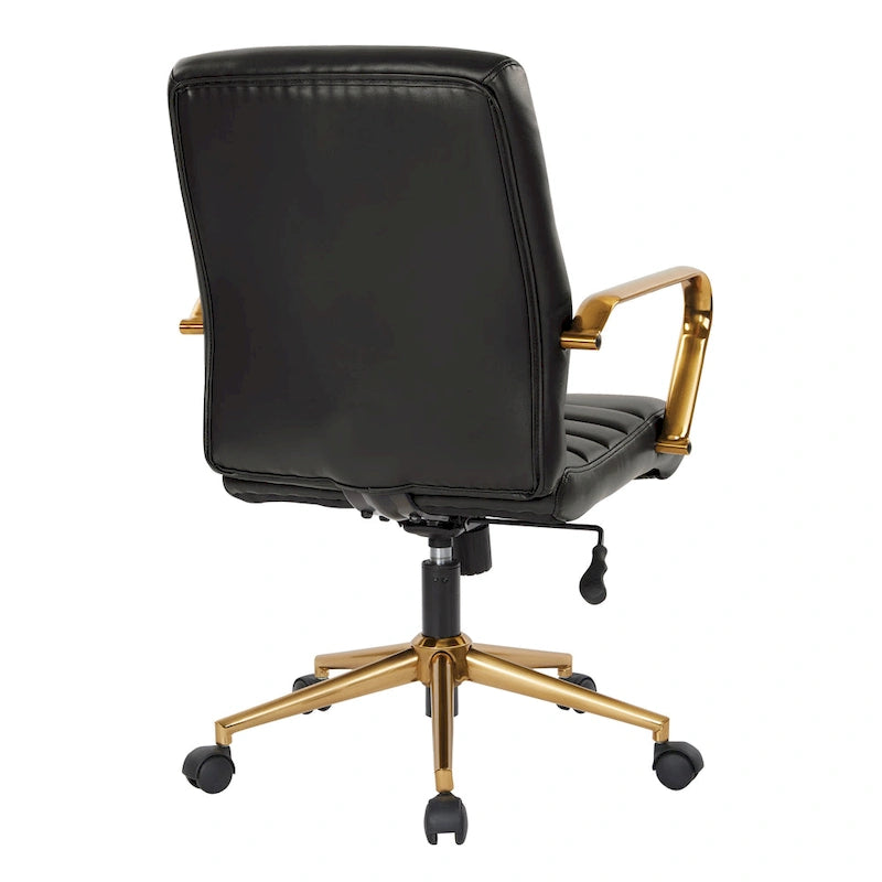 Baldwin Mid-Back Faux Leather Chair