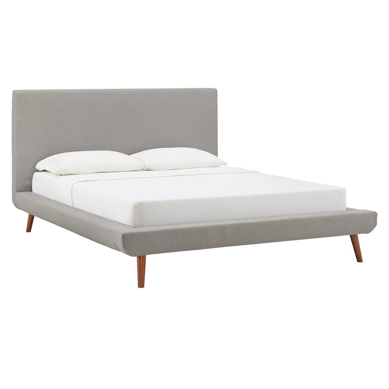 Laurencia Mid-Century Upholstered Platform Bed by  Modern