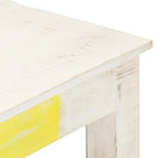 vidaXL Coffee Table White 43.3x23.6x17.7 Solid Mango Wood