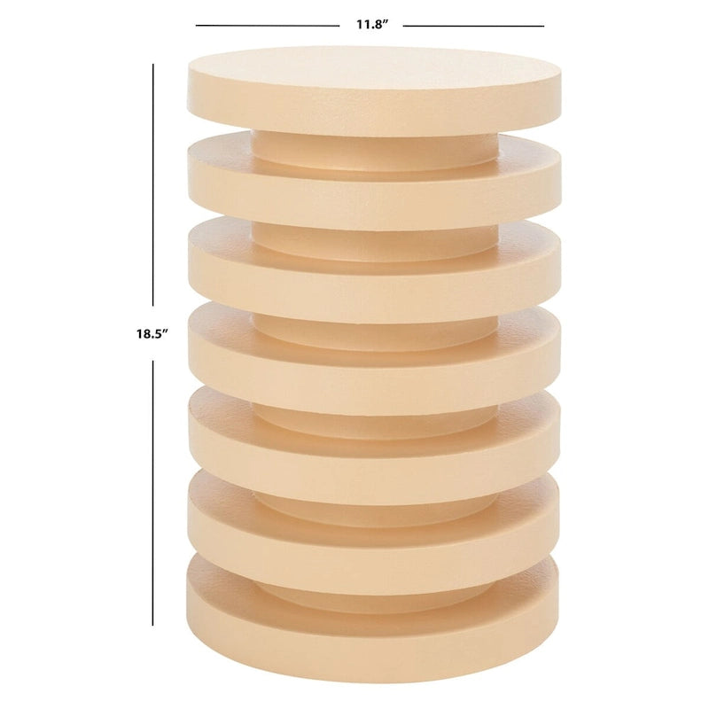 SAFAVIEH Harmanda Accent Table - 12 W x 12 D x 19 H - 12Wx12Dx19H