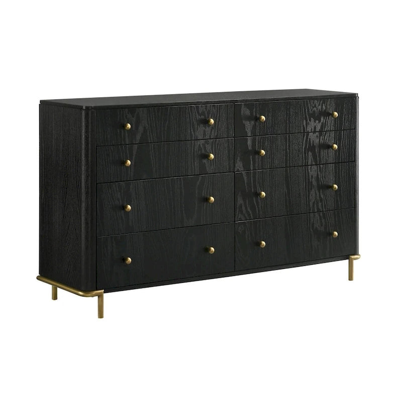 Anser Black and Grey 4-piece Bedroom Set