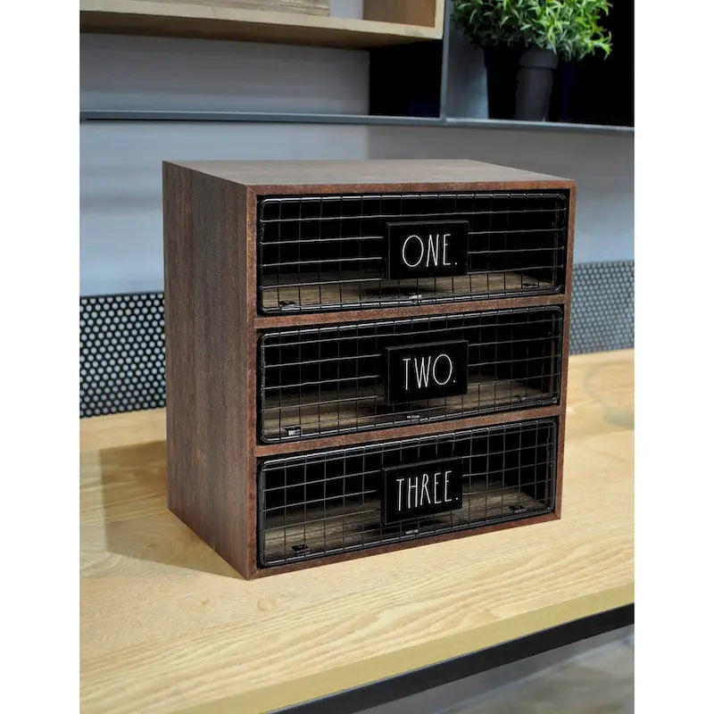  Desktop Organizer - ONE TWO THREE