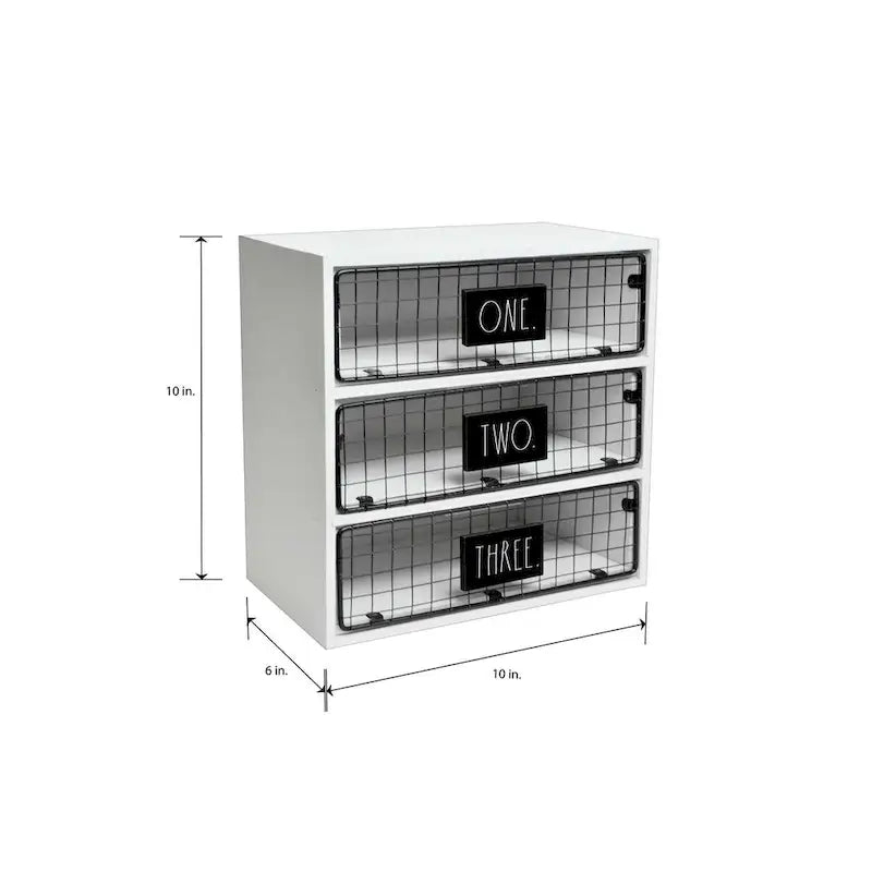 Desktop Organizer - ONE TWO THREE